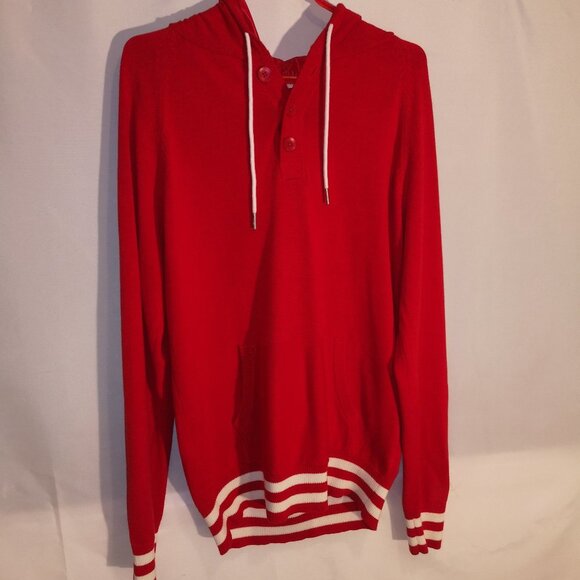 Le 31 Men's 1/4 Button Long Sleeve Hooded Sweater - Picture 1 of 6